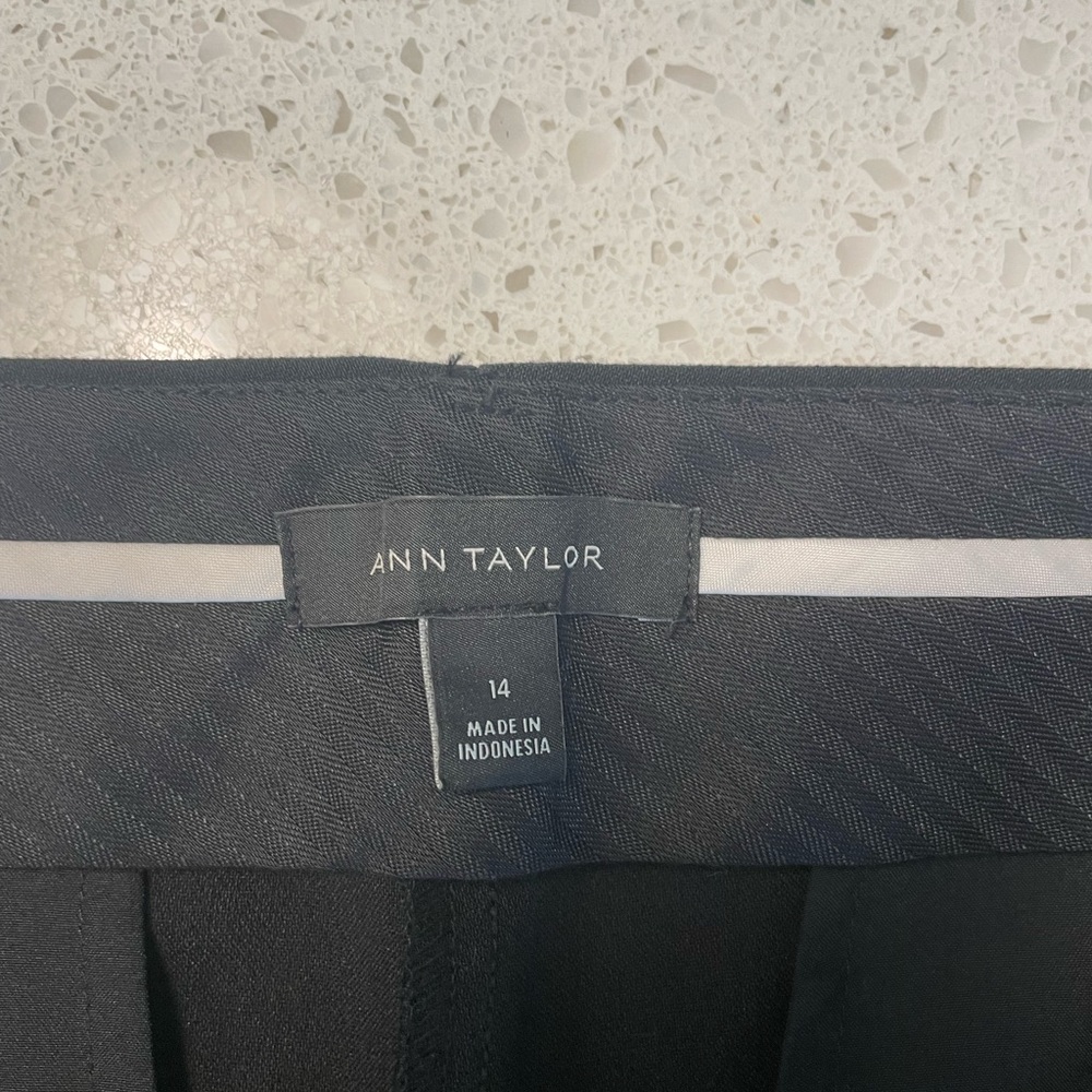 Ann Taylor Women’s Black Tie Waist Dress Women Pants - Black - Size 14 - Picture 3 of 5